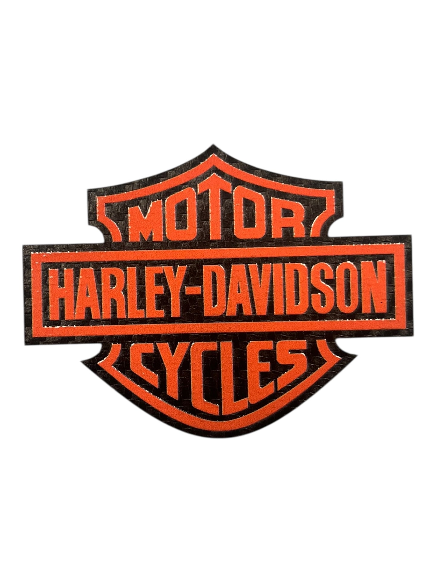 Carbon Fiber  leatherette motorcycle HD 3-1/2 “ wide