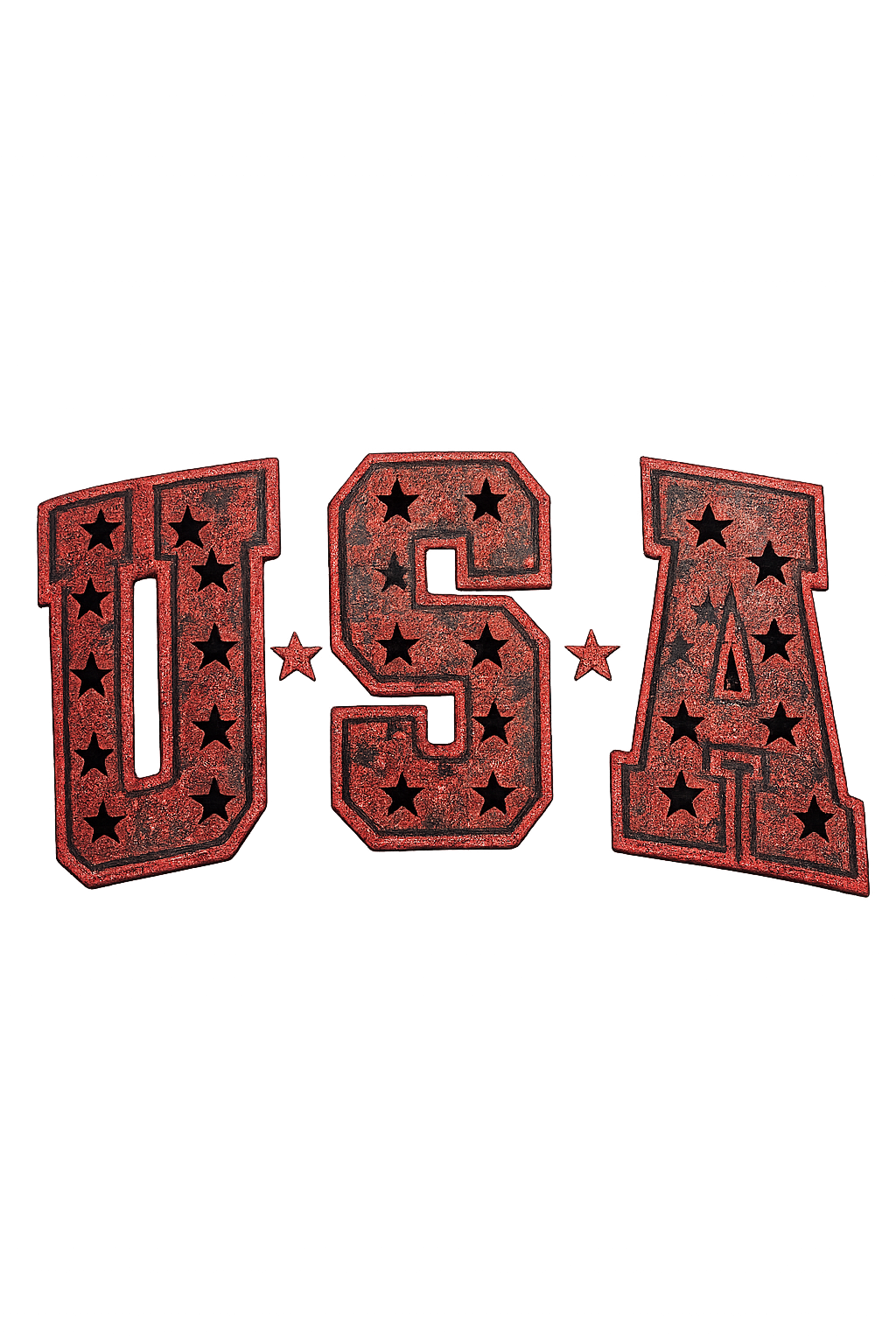 USA glitter transfer hat size
