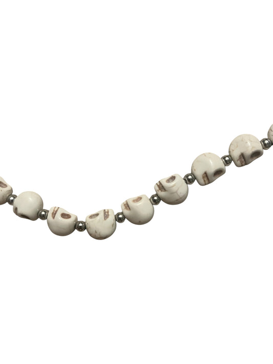 Ivory skull head hat chain