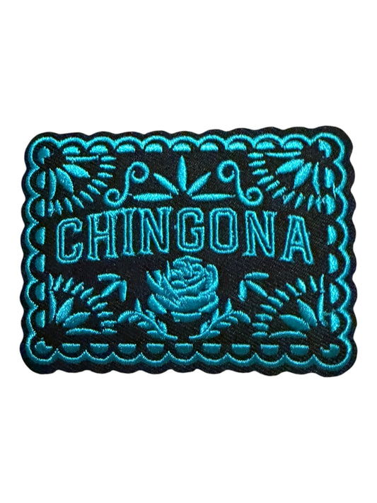 Chingona  teal square