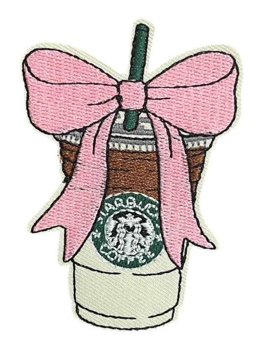 Starby coffee with pink bow