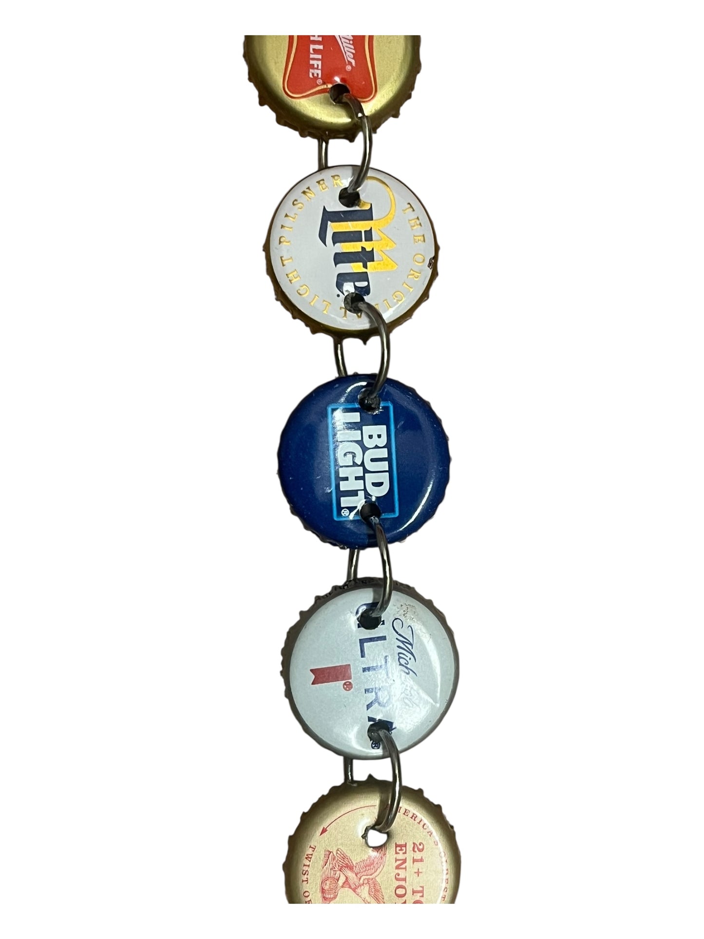 Random bottle beer bottle cap hat chain