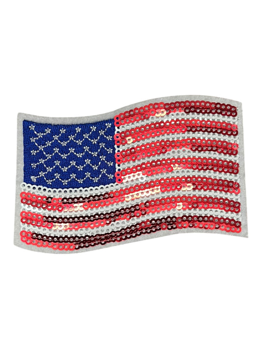 Red White Blue Sequin flag