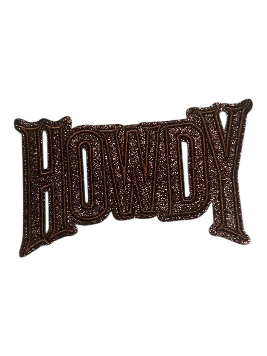 Howdy Brown glitter
