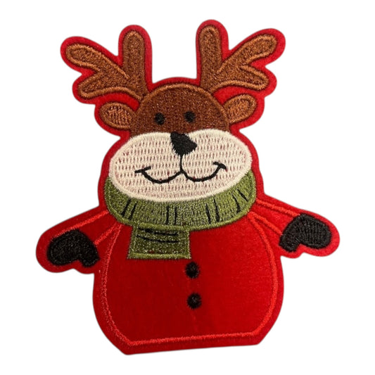 Reindeer iron  on Patch