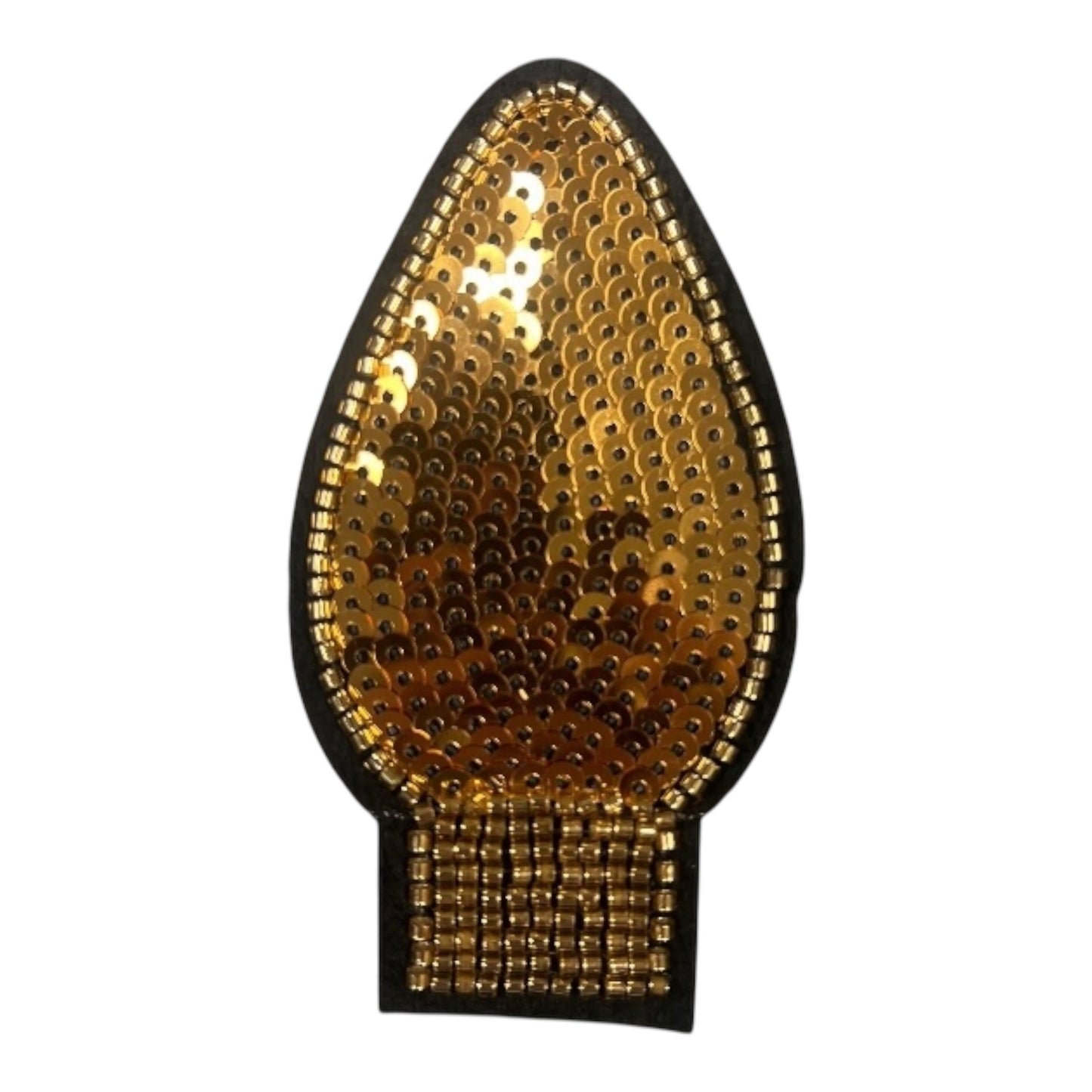 Sequin Christmas Light Iron on Patch