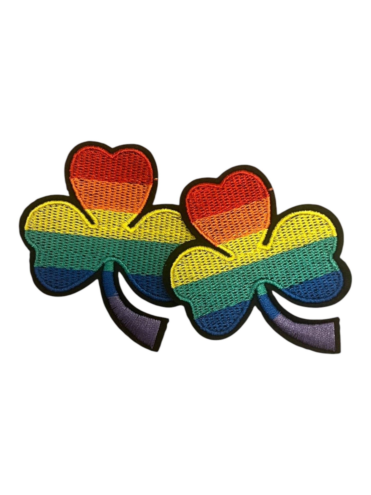 2 pcs rainbow clover