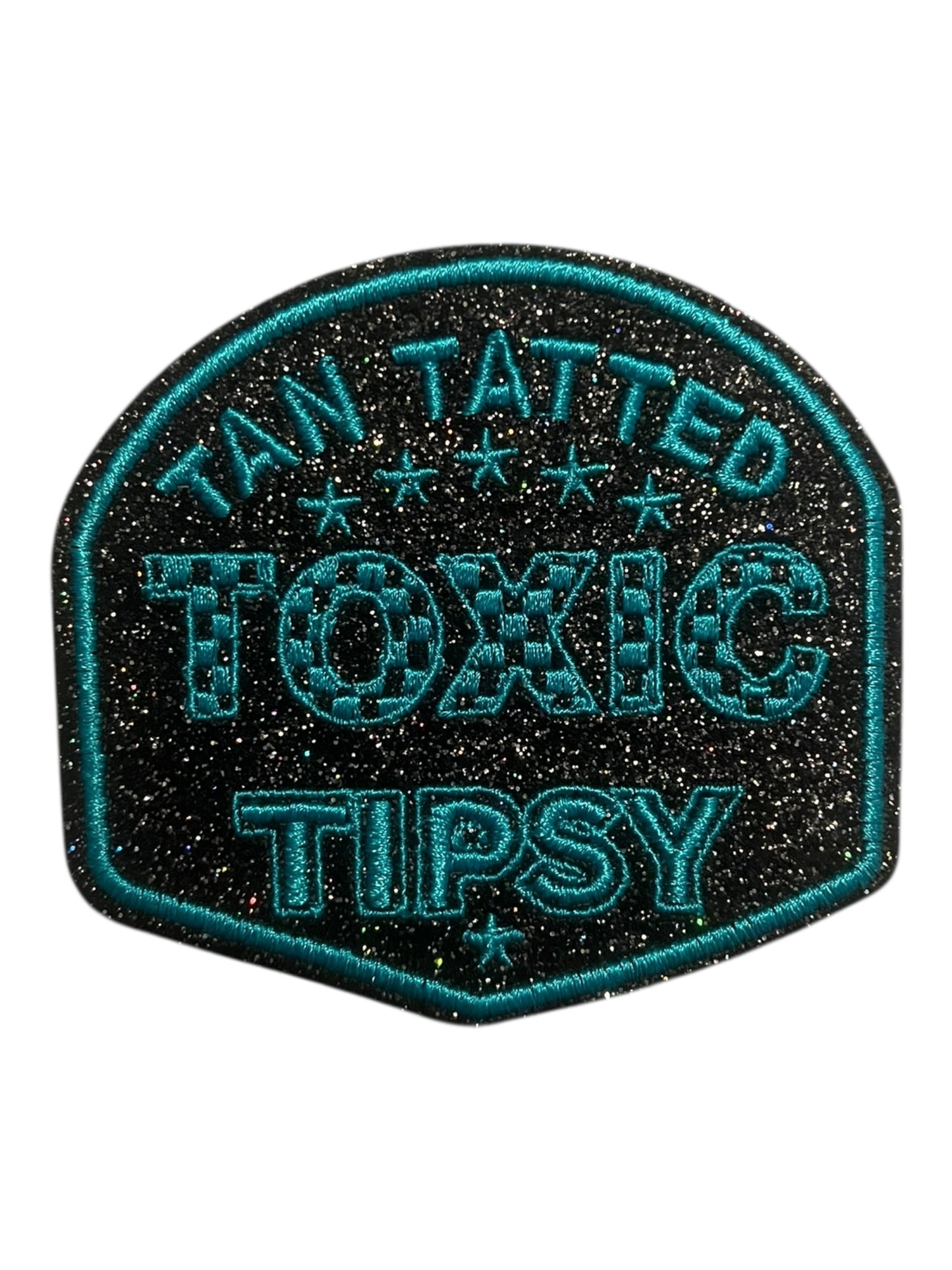 Tan Tatted Toxic Tipsy black