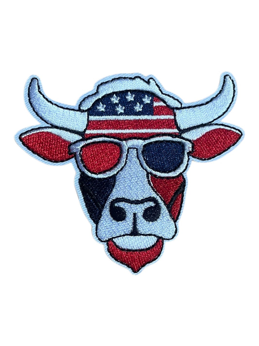 Red White Blue Steer Cow