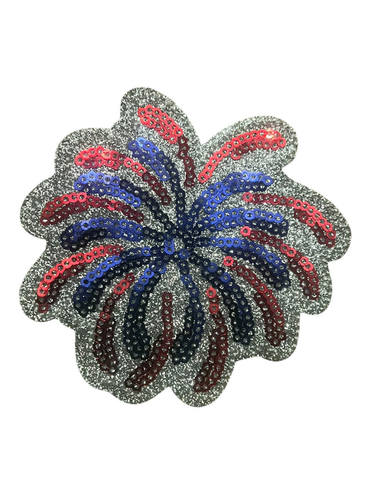 Red White Blue fireworks sequin