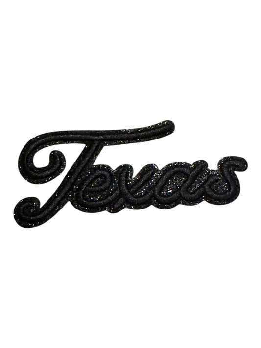 Texas black  glitter