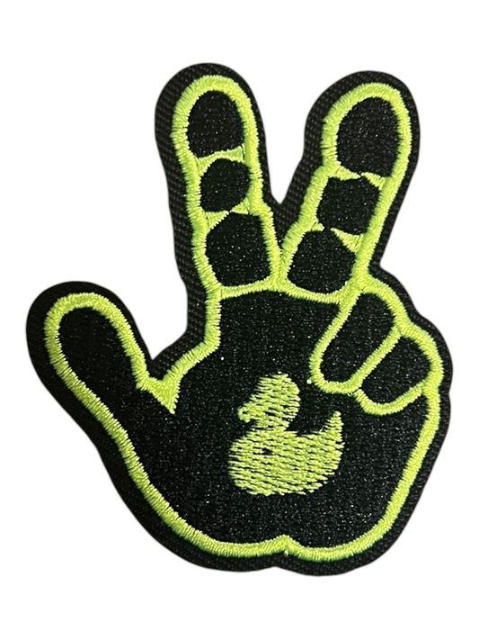 Ducky  Peace sign yellow  and black
