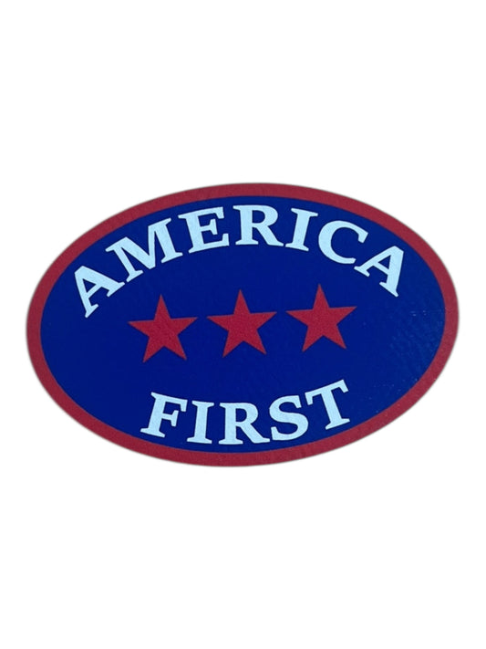 Red White Blue leatherette America First