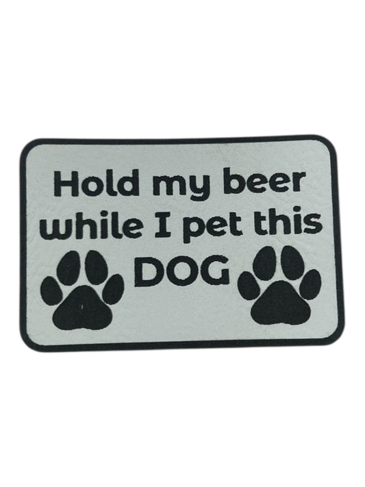 Hold my beer while I pet this dog