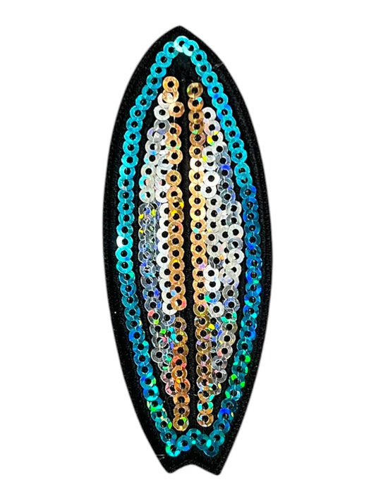 Sequin surf board
