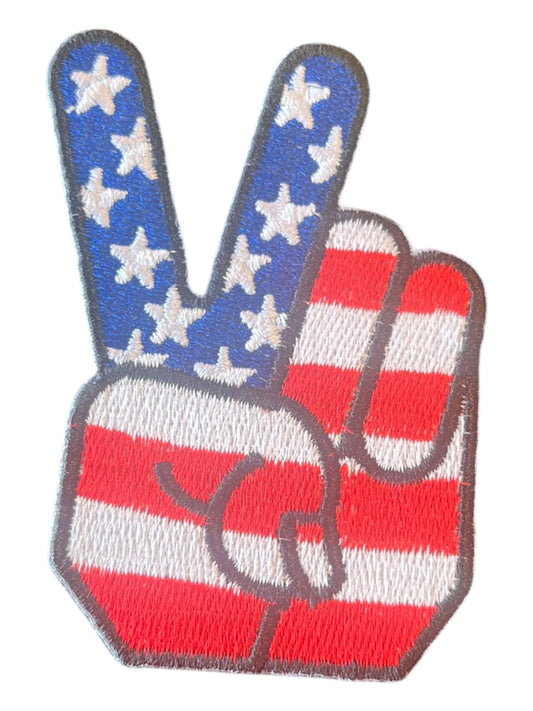 Red White Blue peace larger