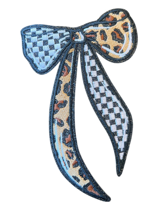 Leopard and Checkered bow