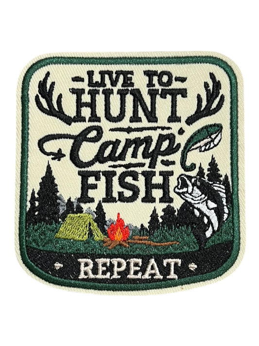 Live to hunt fish camp fish repeat