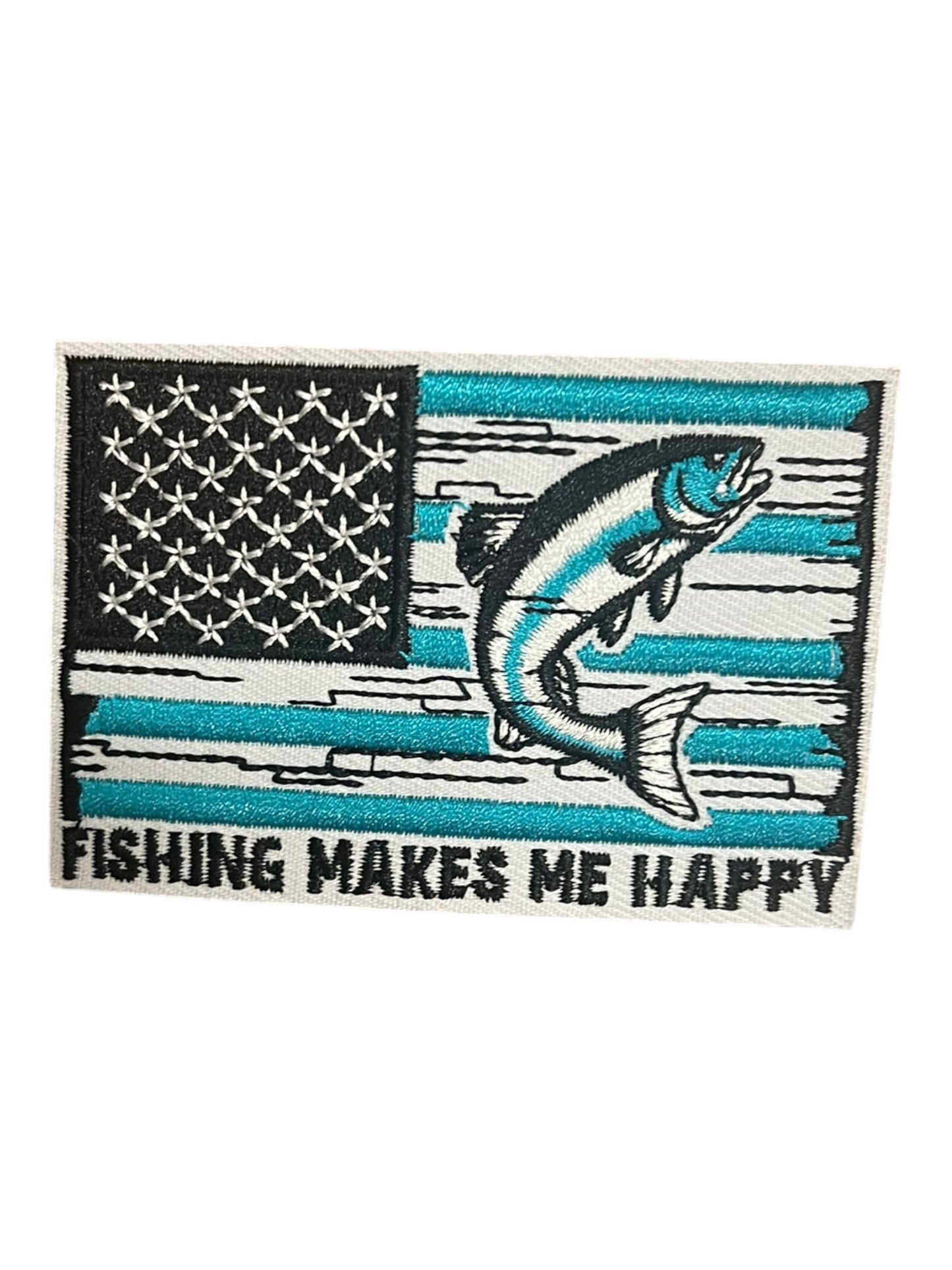 Fishing Makes  me happy striped