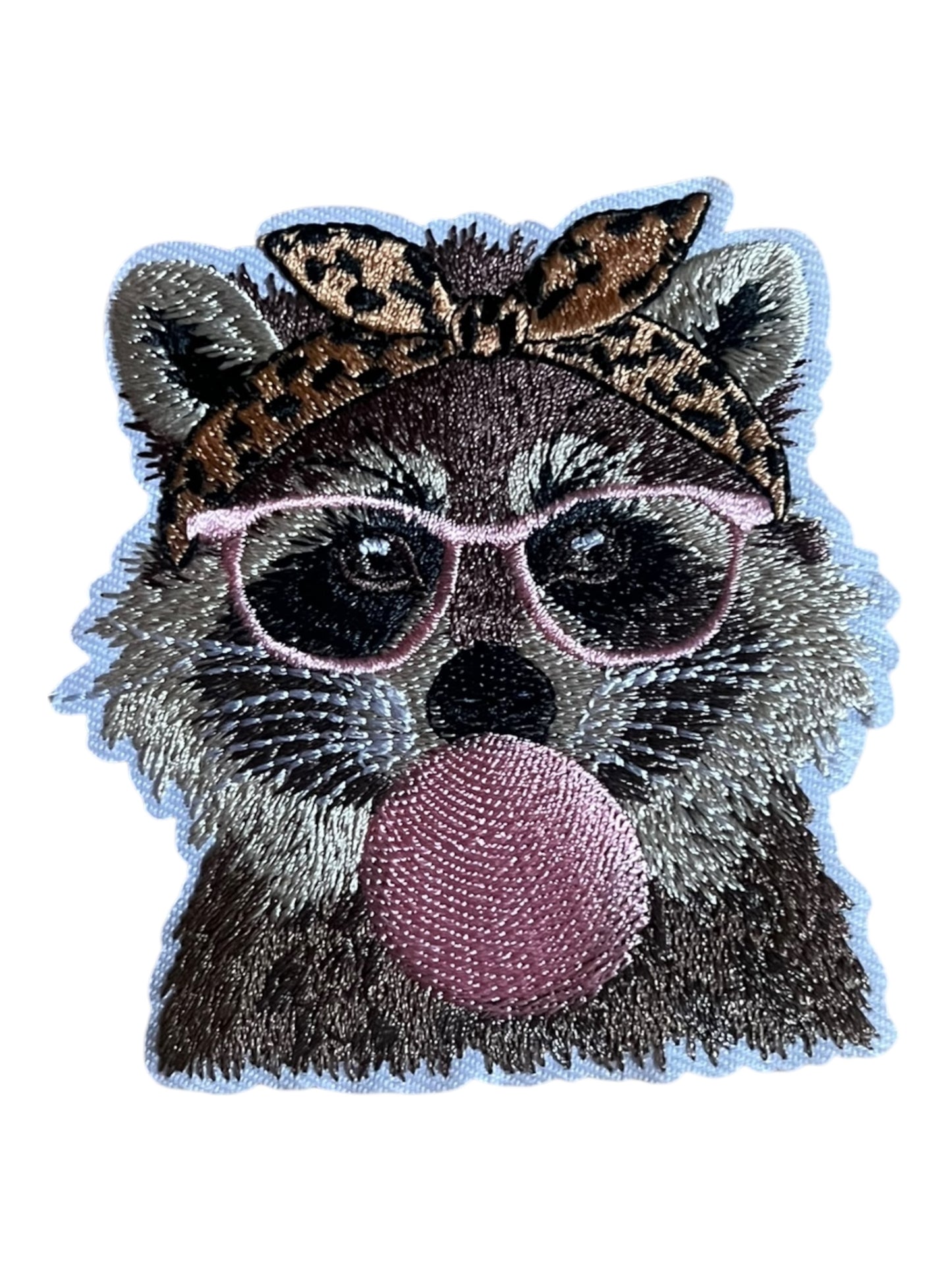 Raccoon with glasses and bubble