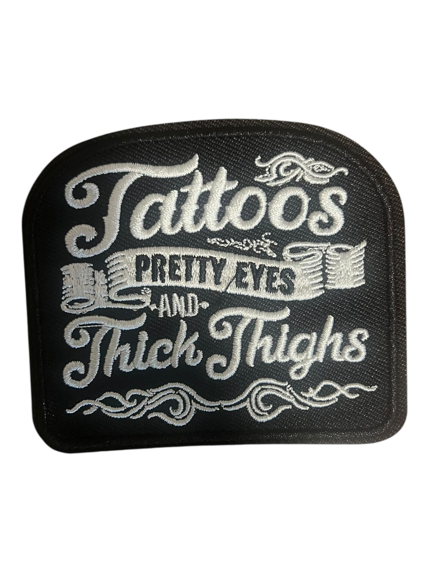 Tattoos pretty eyes and thick thighs