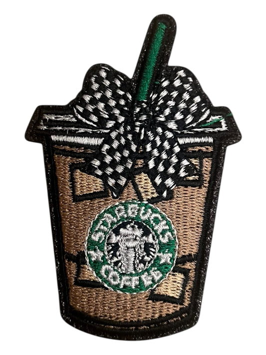 Stars Coffee with checkered bow