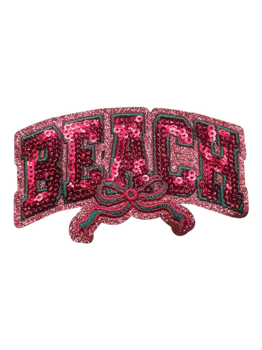 Beach with bow sequin