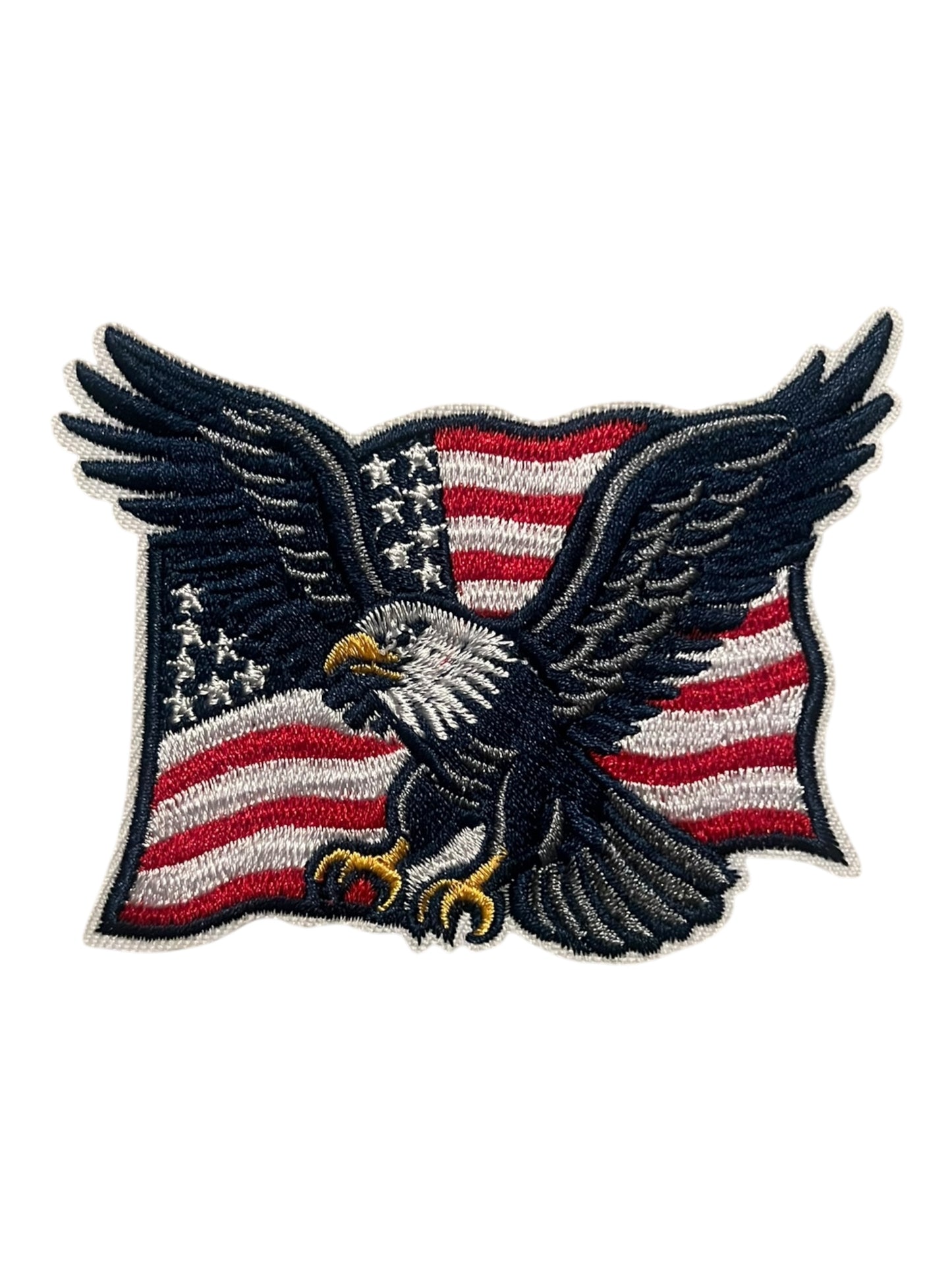 American flag with eagle