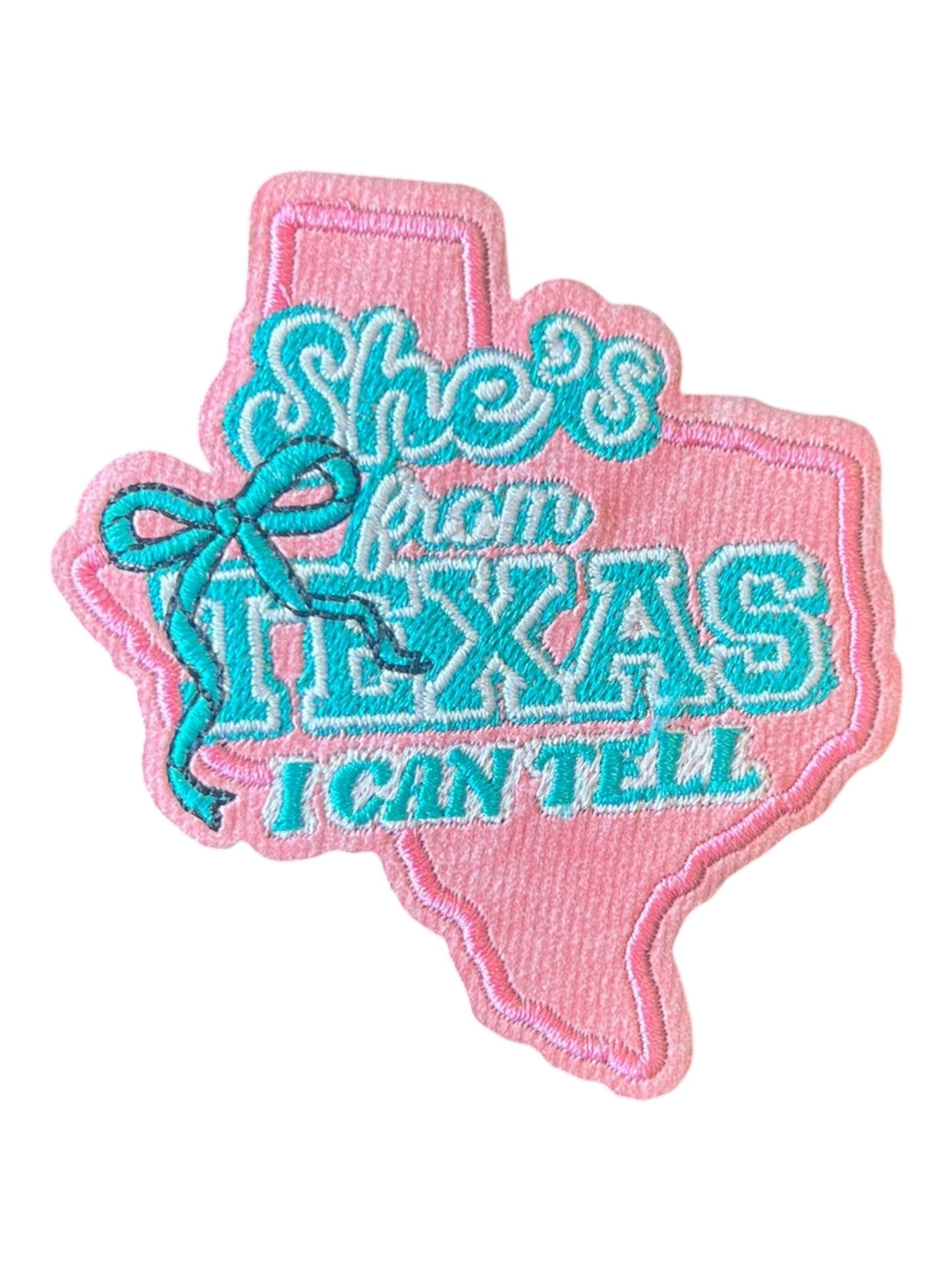 She’s from Texas I can tell pink / turquoise