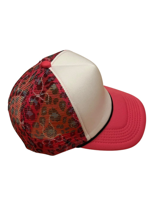 White and pink w/ leopard pink grey print