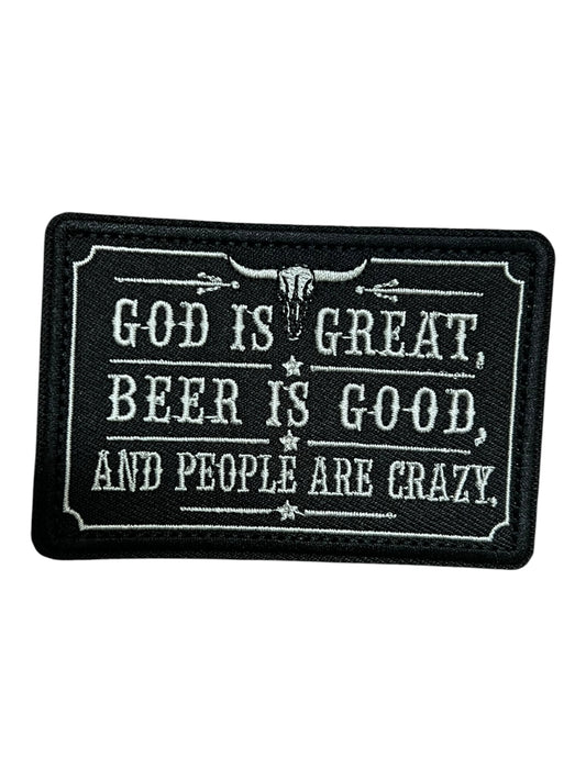 God is great beer is good and people are crazy