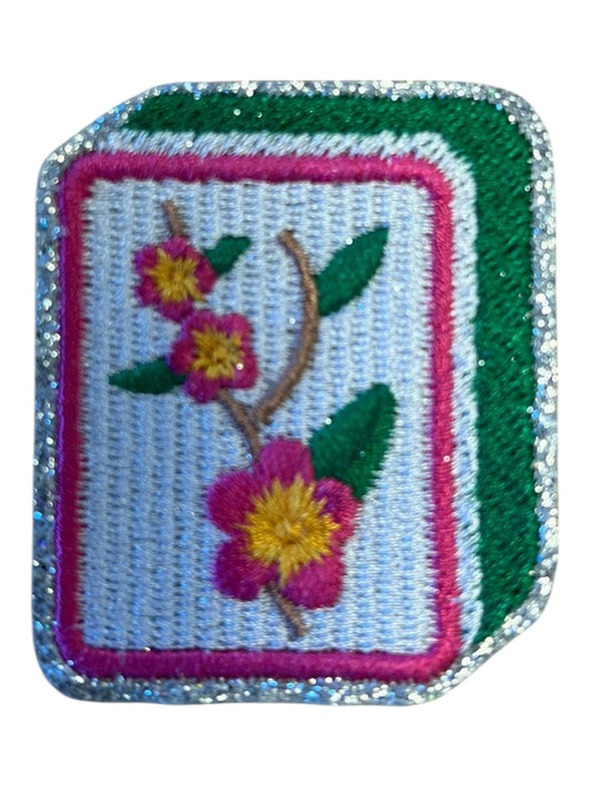 Mahjong card flower