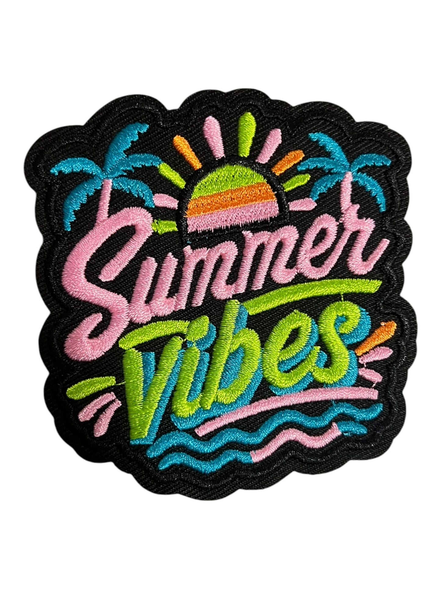 Summer Vibes multi color with black ground