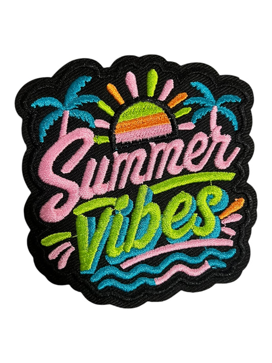 Summer Vibes multi color with black ground