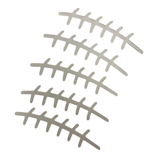 Leatherette football laces 5 pcs  Iron on Patch