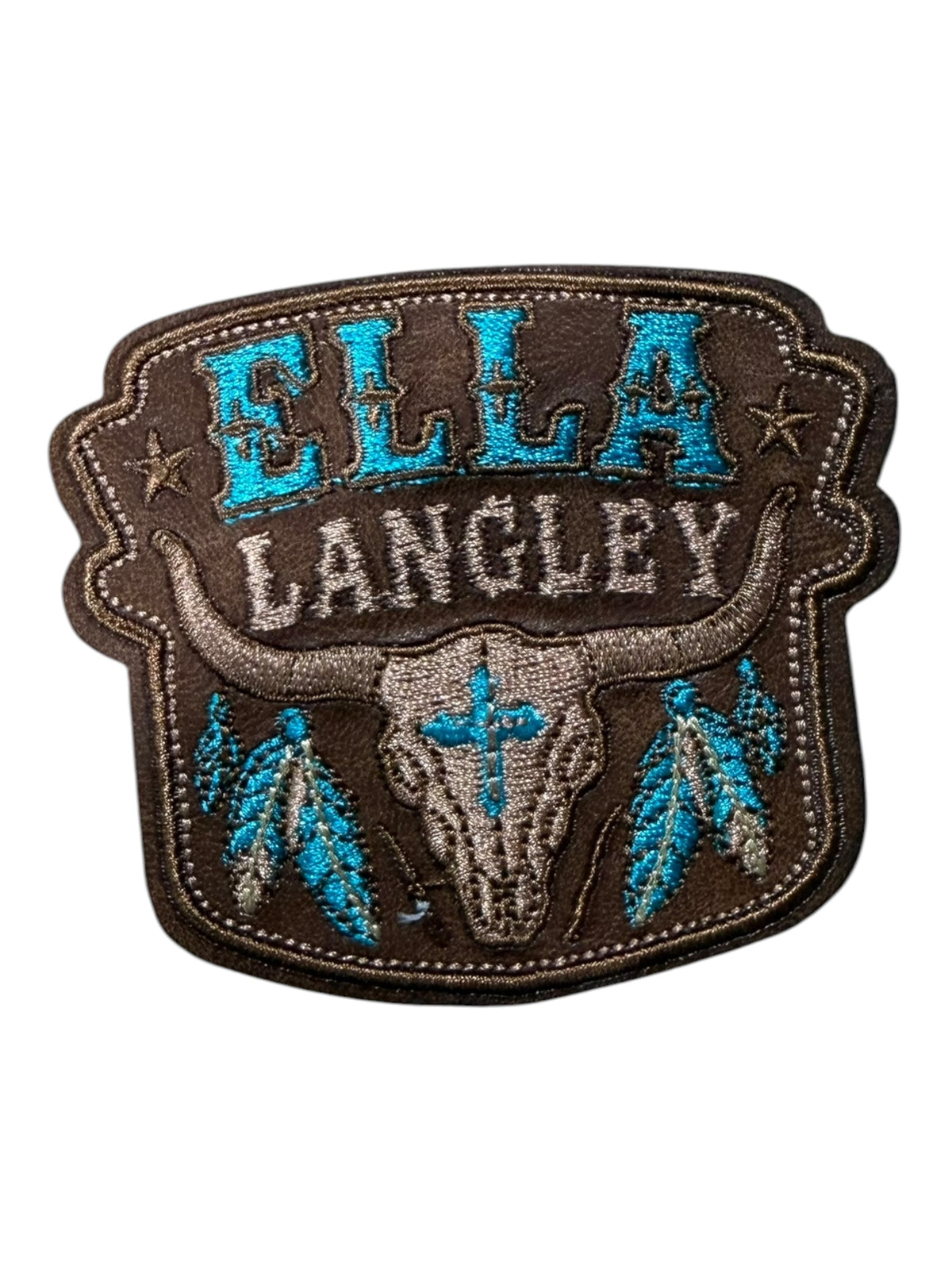 Ella with steer head turquoise