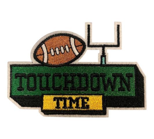 Touch Down Time football Iron on patch