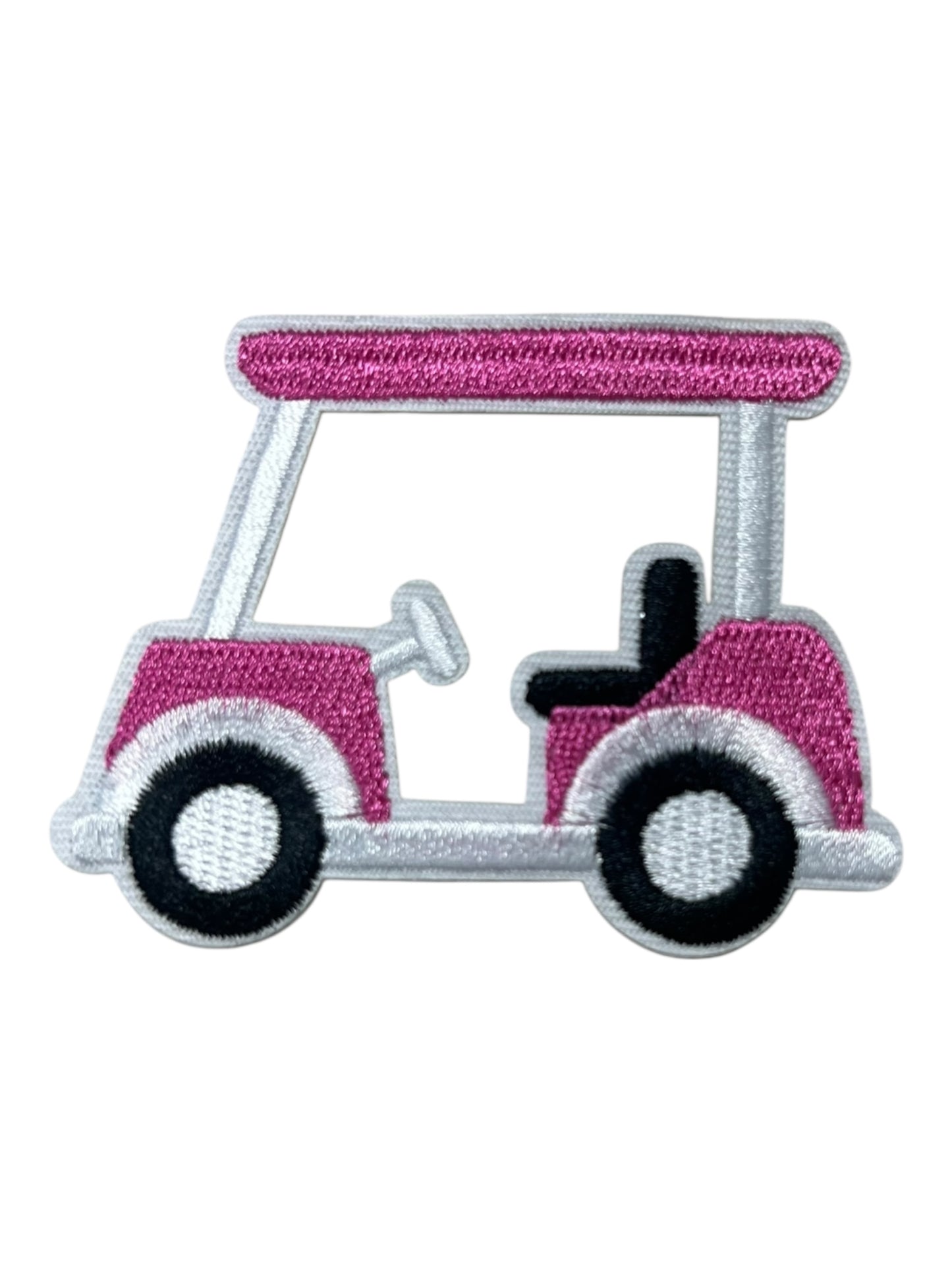 Pink golf cart