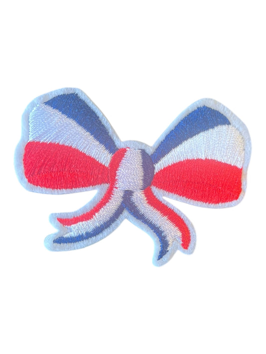 Red white blue  bow