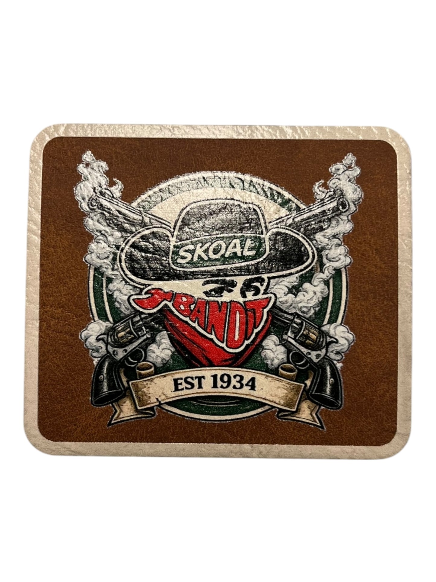 Leatherette Bandit  Iron on Patch