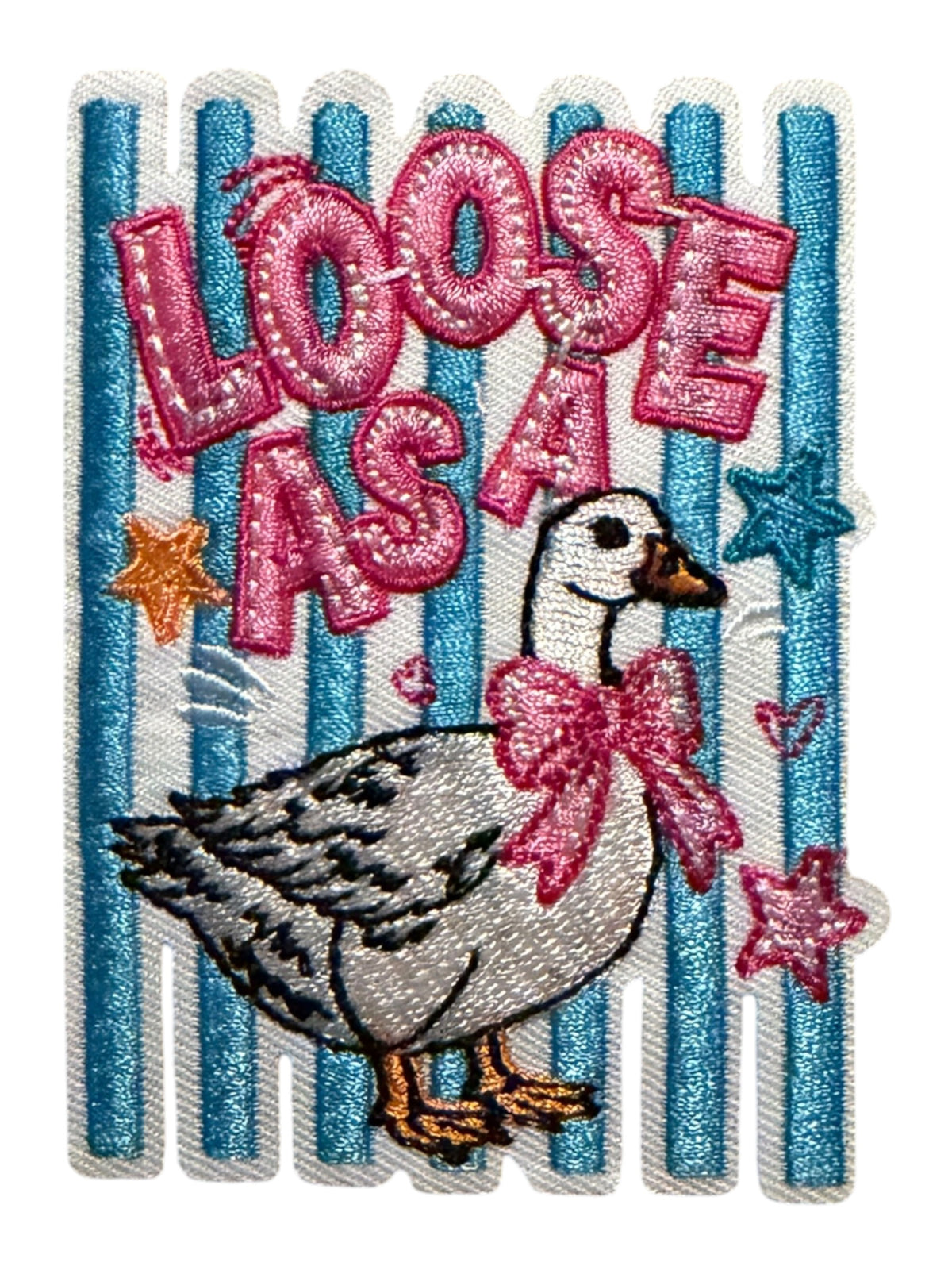 Loose as a goose blue stripe
