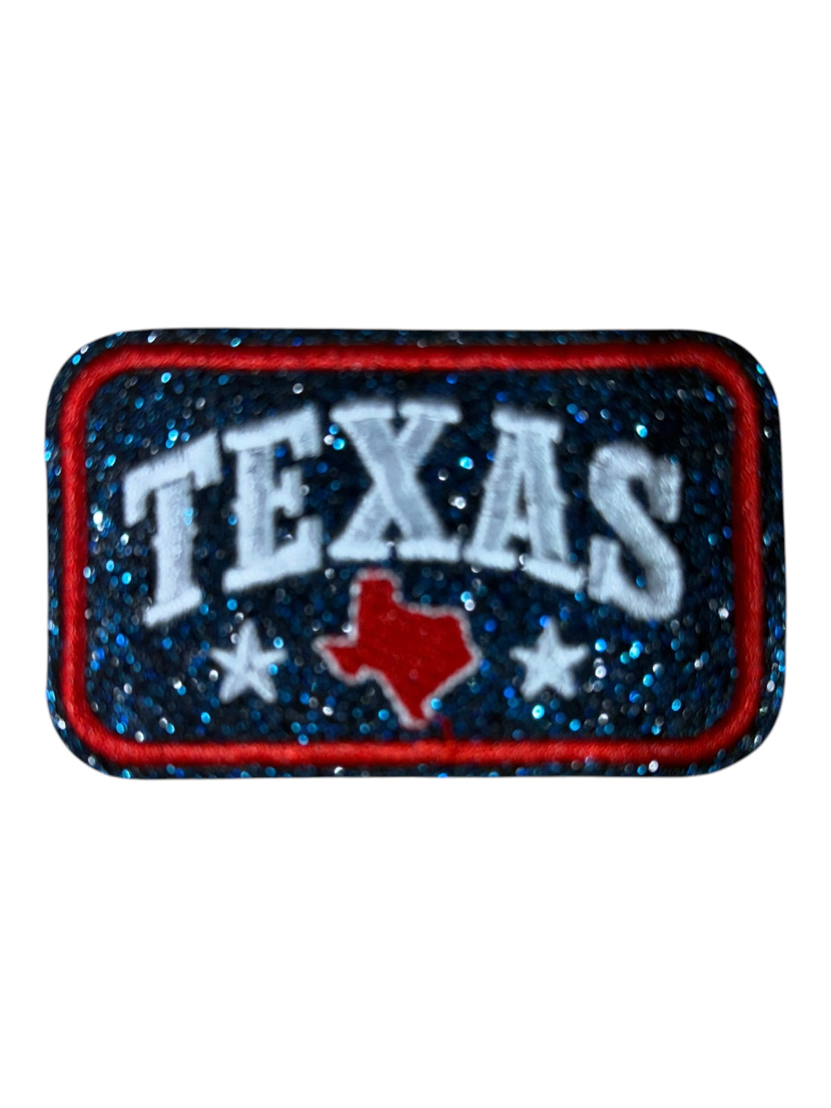 Square Texas glitter patch