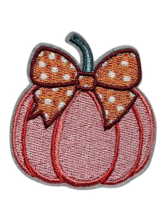 Pumpkin with orange bow