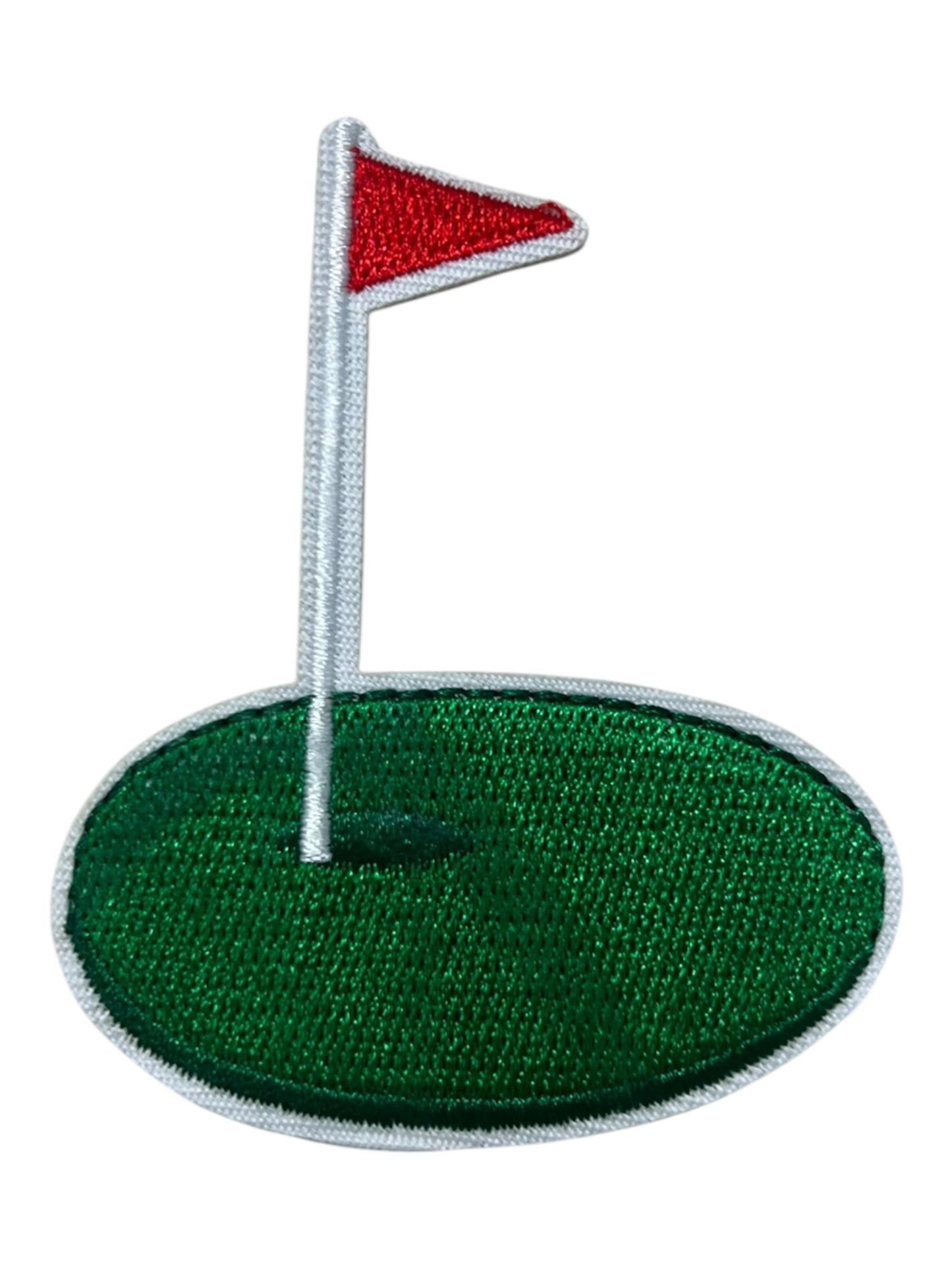 Golf green   Red  flag