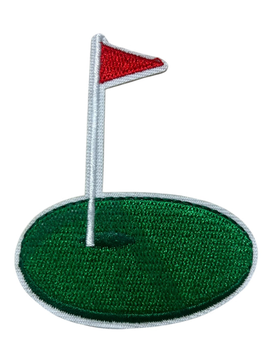 Golf green   Red  flag