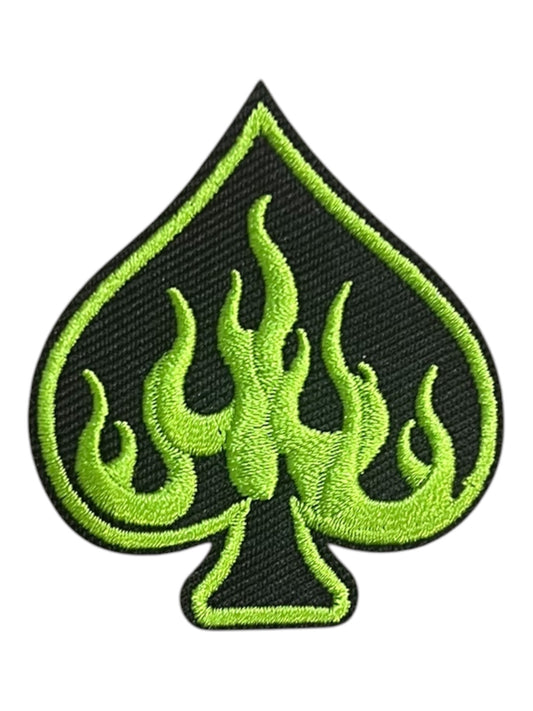 Flaming spade