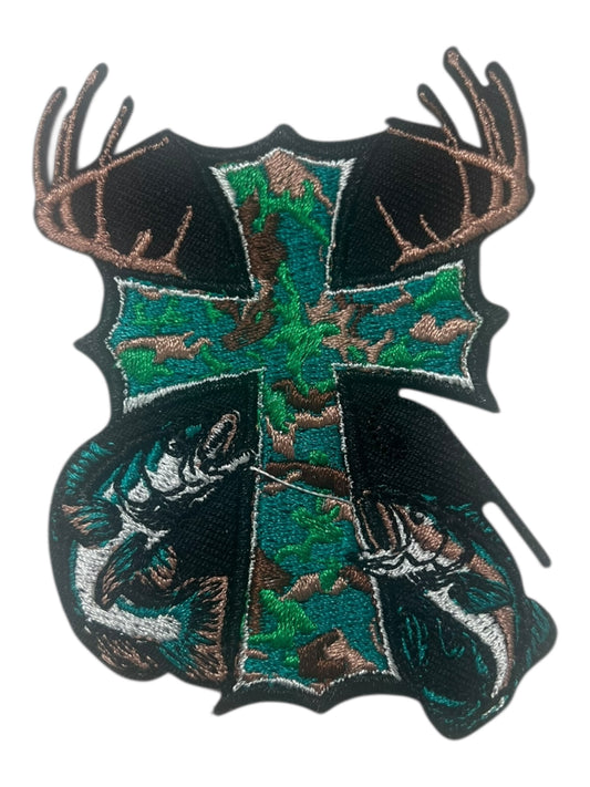 Cross Horns and Fish black