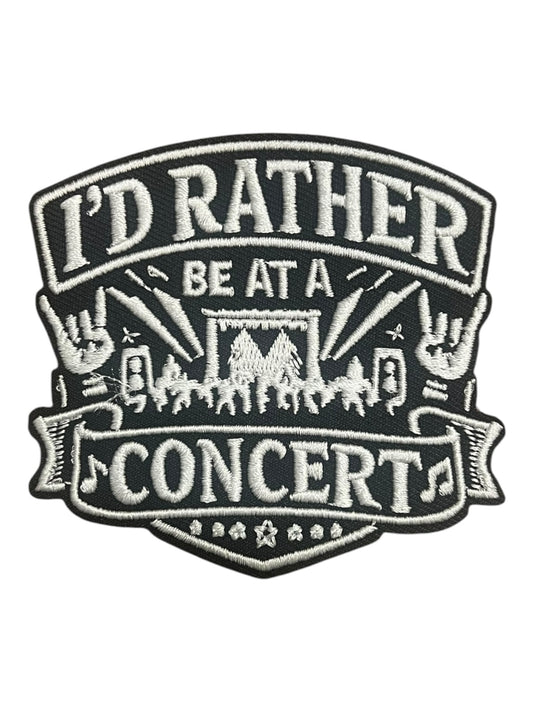 I’d rather be at a concert