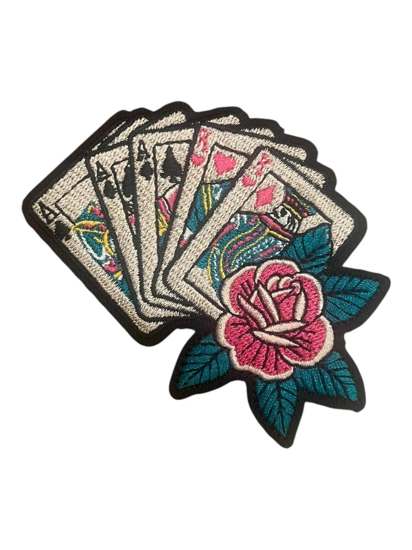 Colorful Full house cards with rose EHV