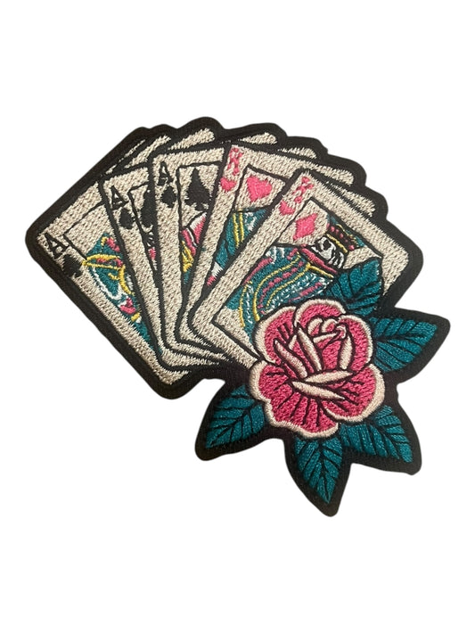 Colorful Full house cards with rose EHV